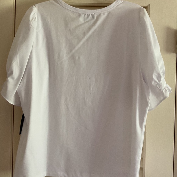 NWT KARL LAGERFELD White Short Sleeve Logo T-Shirt Size US XL - Picture 6 of 7
